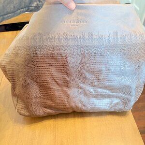 Preowned Liebeskind Berlin Snakeskin Leather Shoulder Bag. Large